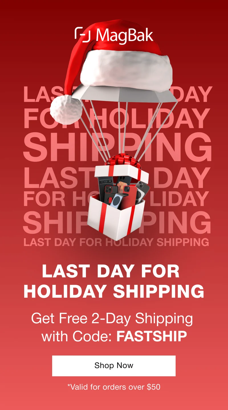 Last Day for holiday shipping. Get Free 2-Day shipping with code: discount code.
