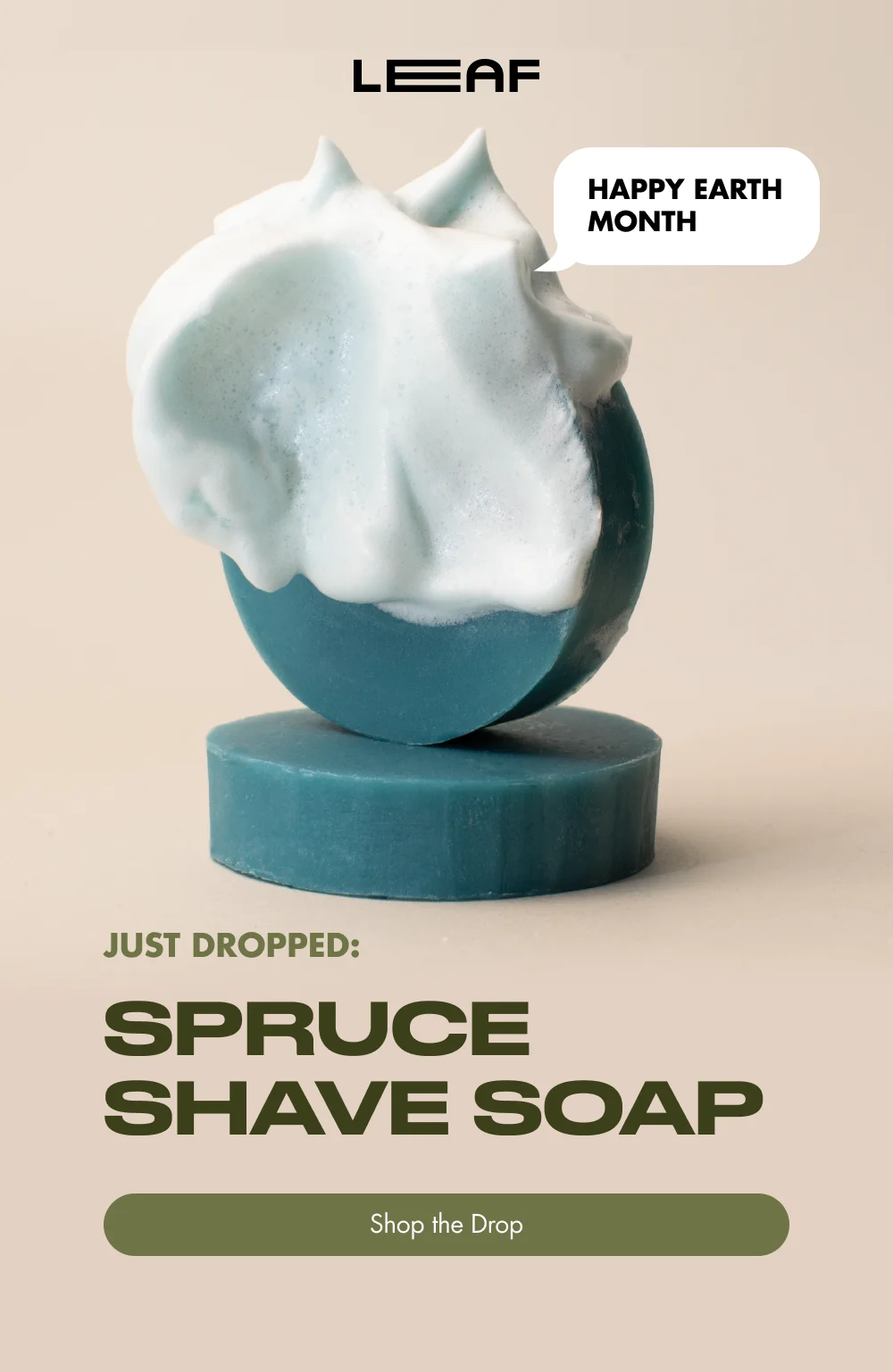 Just dropped: Spruce Shave Soap
