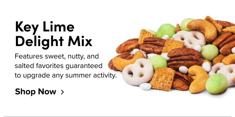 Key Lime Delight Mix Features sweet, nutty, and salted favorites guaranteed to upgrade any summer activity. Shop Now