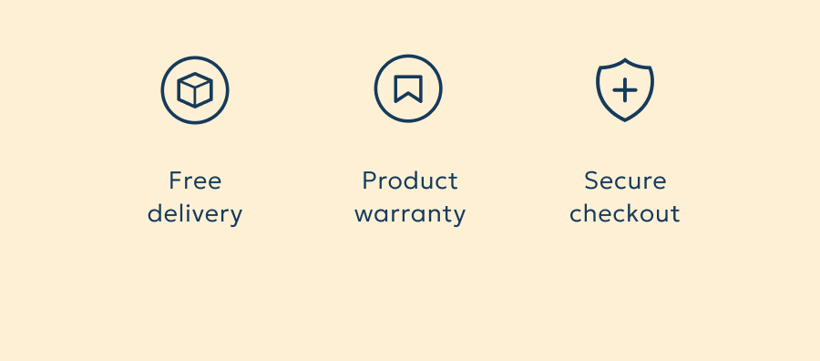 Free delivery - Product warranty - Secure checkout