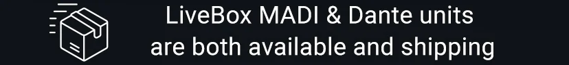 MADI-ready units are now available for pre-order! Shipping August 2024