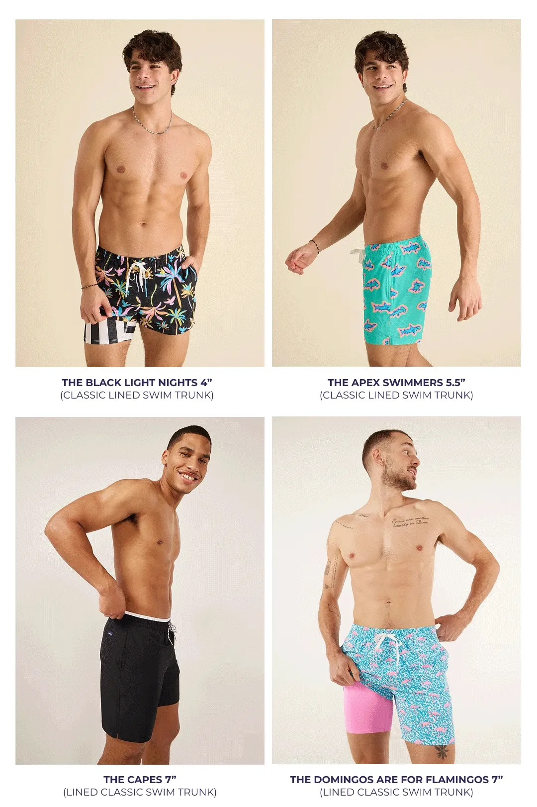 OUR BEST-SELLING SWIM TRUNKS