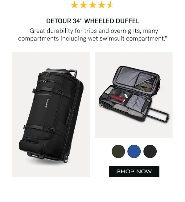 Detour 34" Wheeled Duffel