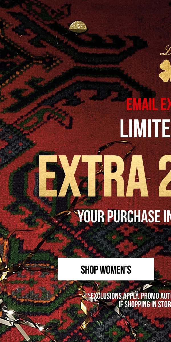 Extra 25% off Shop Women's