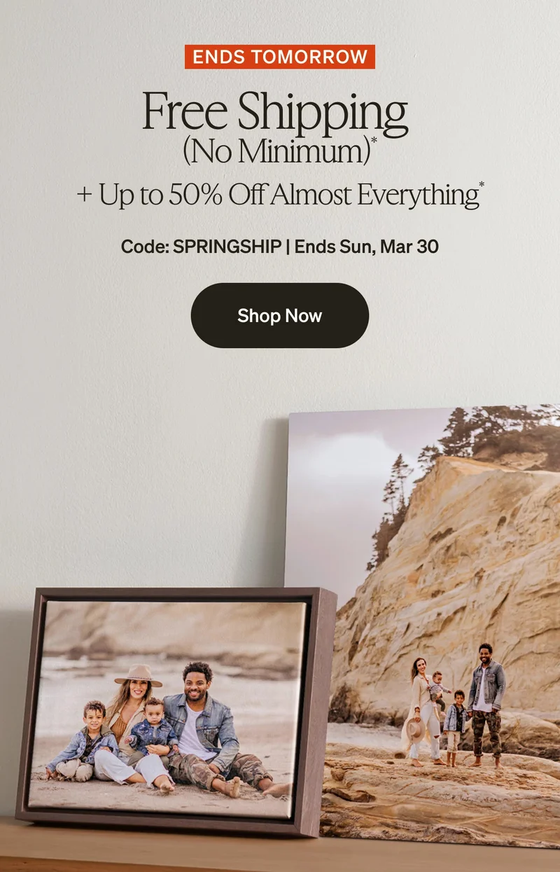Up to 50% Off Almost Everything + Free Shipping on Orders $19+, 40% Off Photo Book Pages & Upgrades