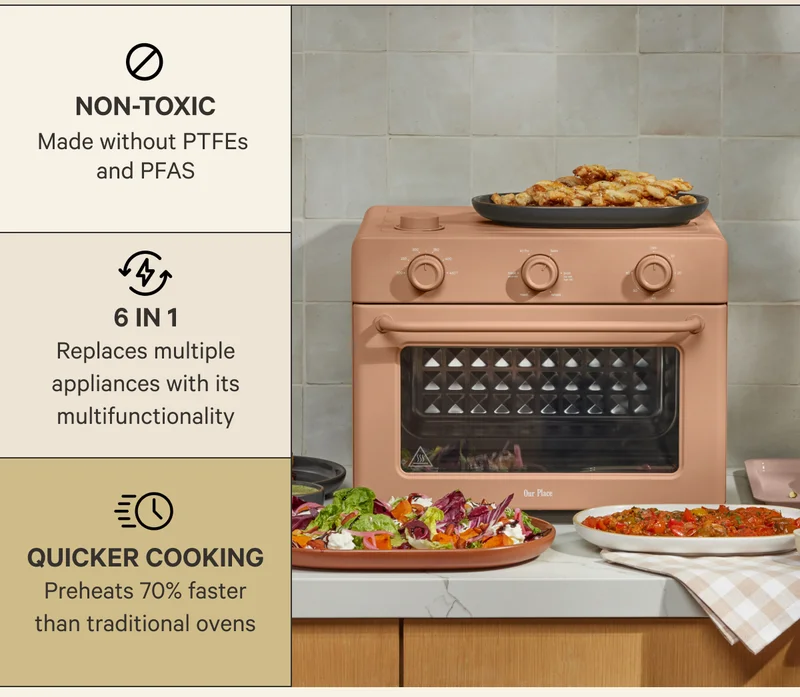 Non-toxic, 6 in 1, Quicker Cooking