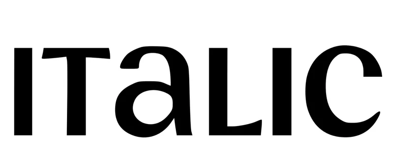 Italic logo Wordmark.png