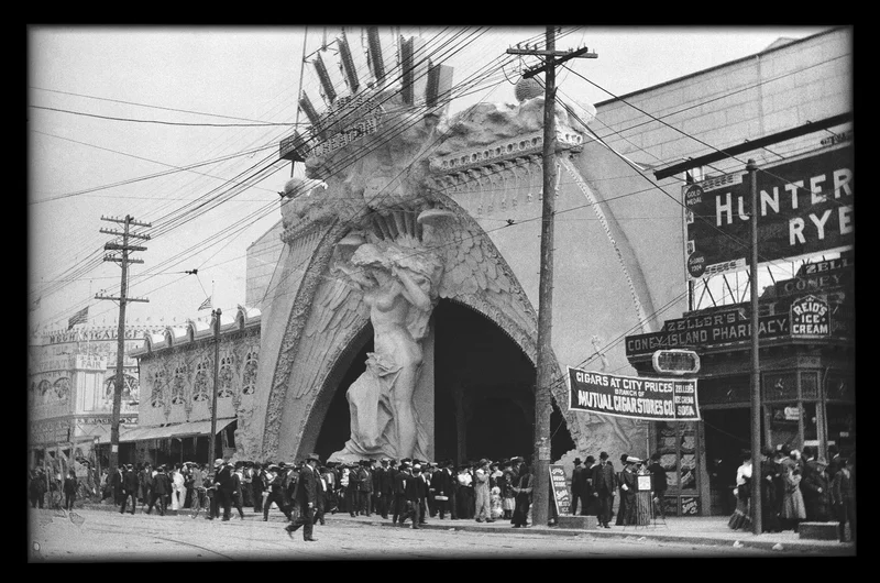 “Entrance to Dreamland, Coney Island” by Eugene Wemlinger