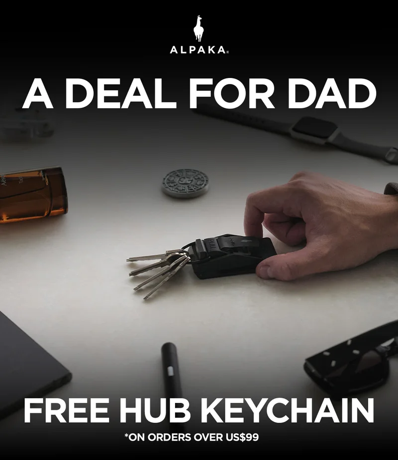 Fathers day promo - free hub keychain