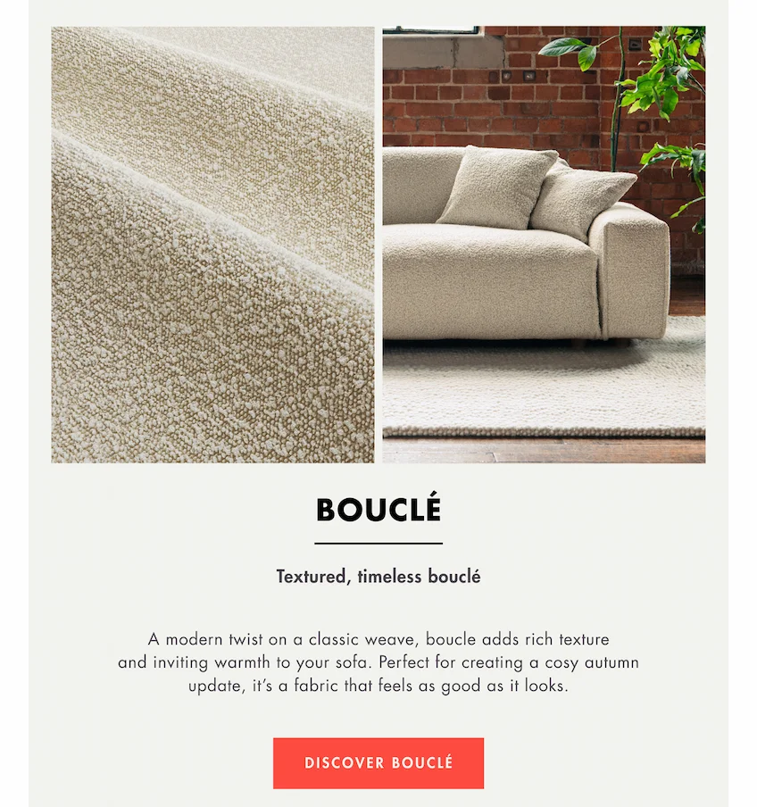 Boucle: Textured, timeless