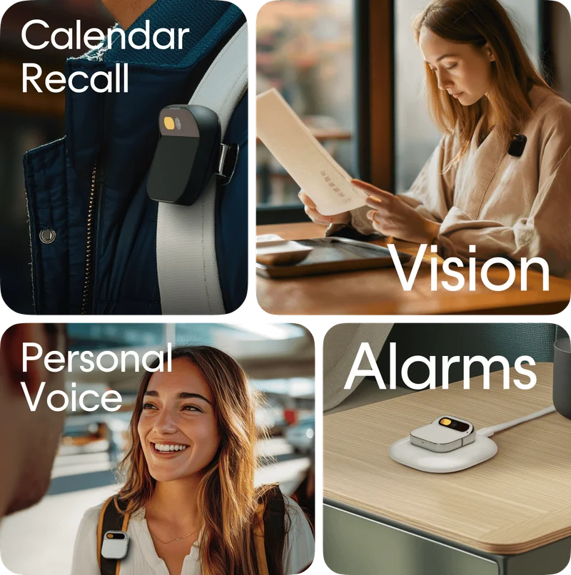 Calendar Recall, Vision, Personal Voice, Alarms