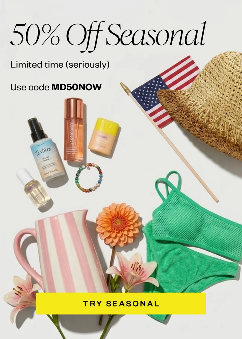 50% Off Seasonal | Limited time (seriously)  | Use code MD50NOW | TRY SEASONAL