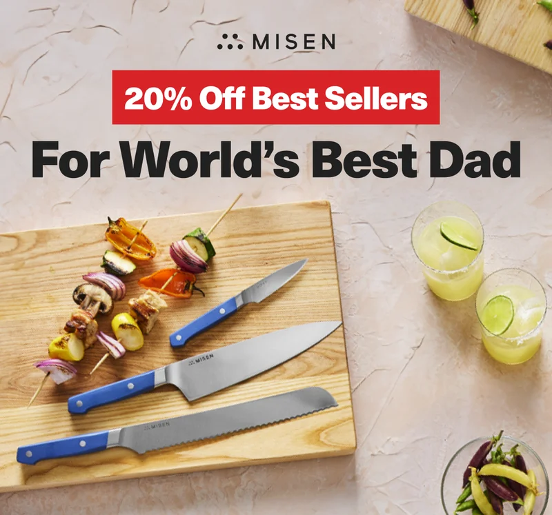 Misen. 20% Off Best Sellers. For World's Best Dad