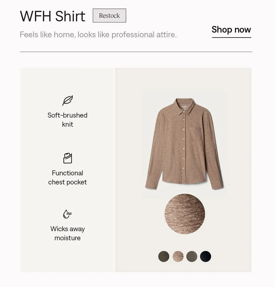 WFH Shirt: Shop now