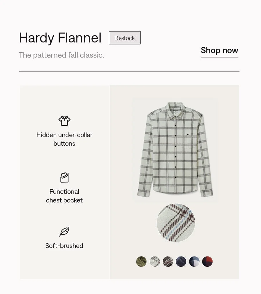 Hardy Flannel: Shop now