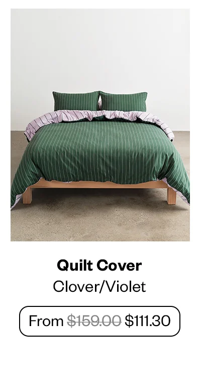 Quilt Cover - Clover/Violet