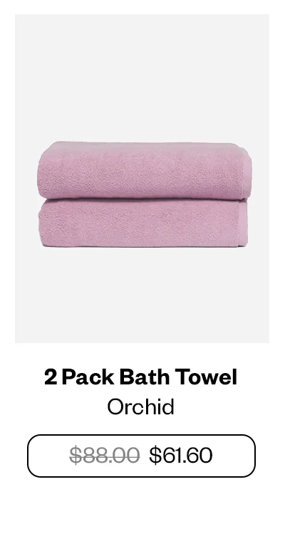 2 Pack Bath Towel - Orchid
