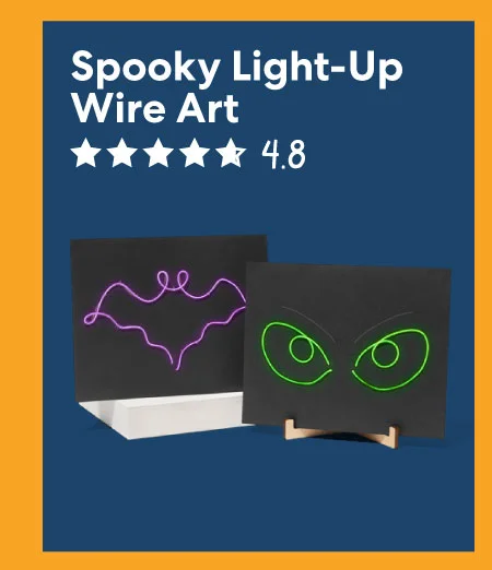 Spooky Light-Up Wire Art
