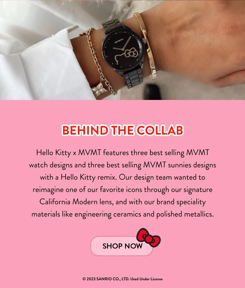 Hello Kitty X MVMT Collab