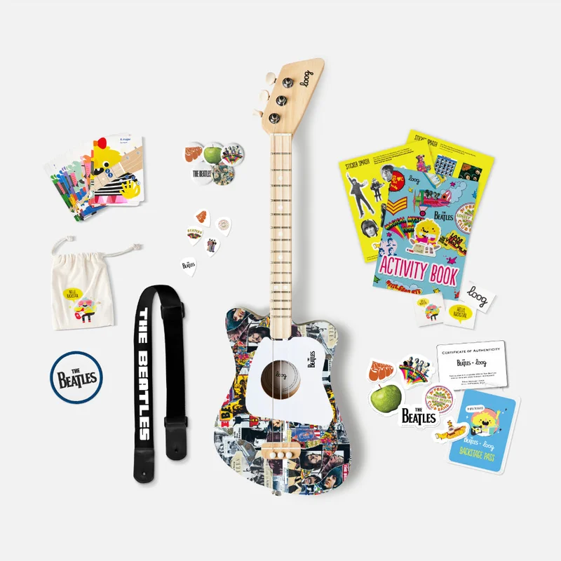 beatles + loog acoustic guitar