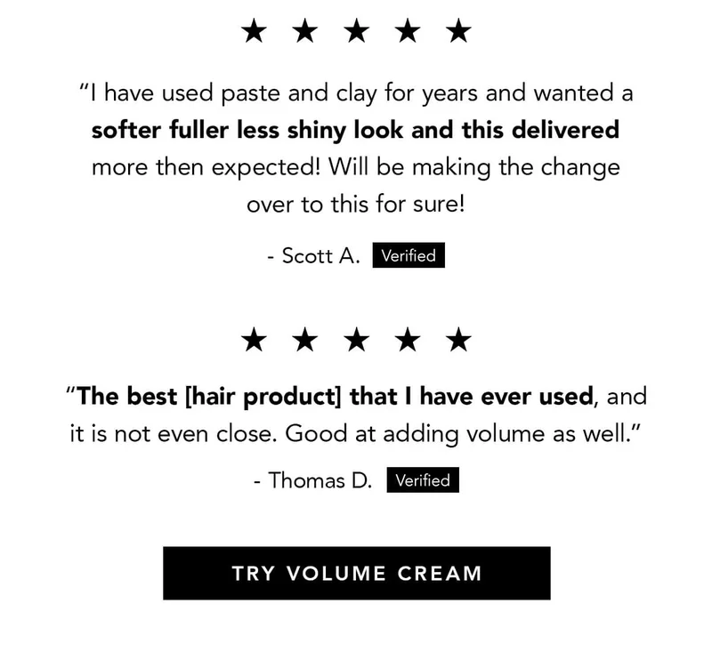 See What Guys are Saying About Volume Cream