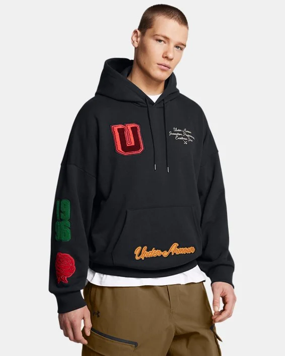 Men's UA Icon Heavyweight Terry Armour U Oversized Hoodie
