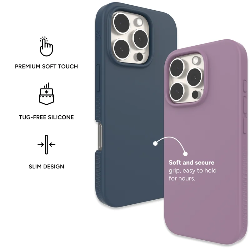 Manhattan Case: Premium Soft Touch, Tug-Free Silicone, Slim Design