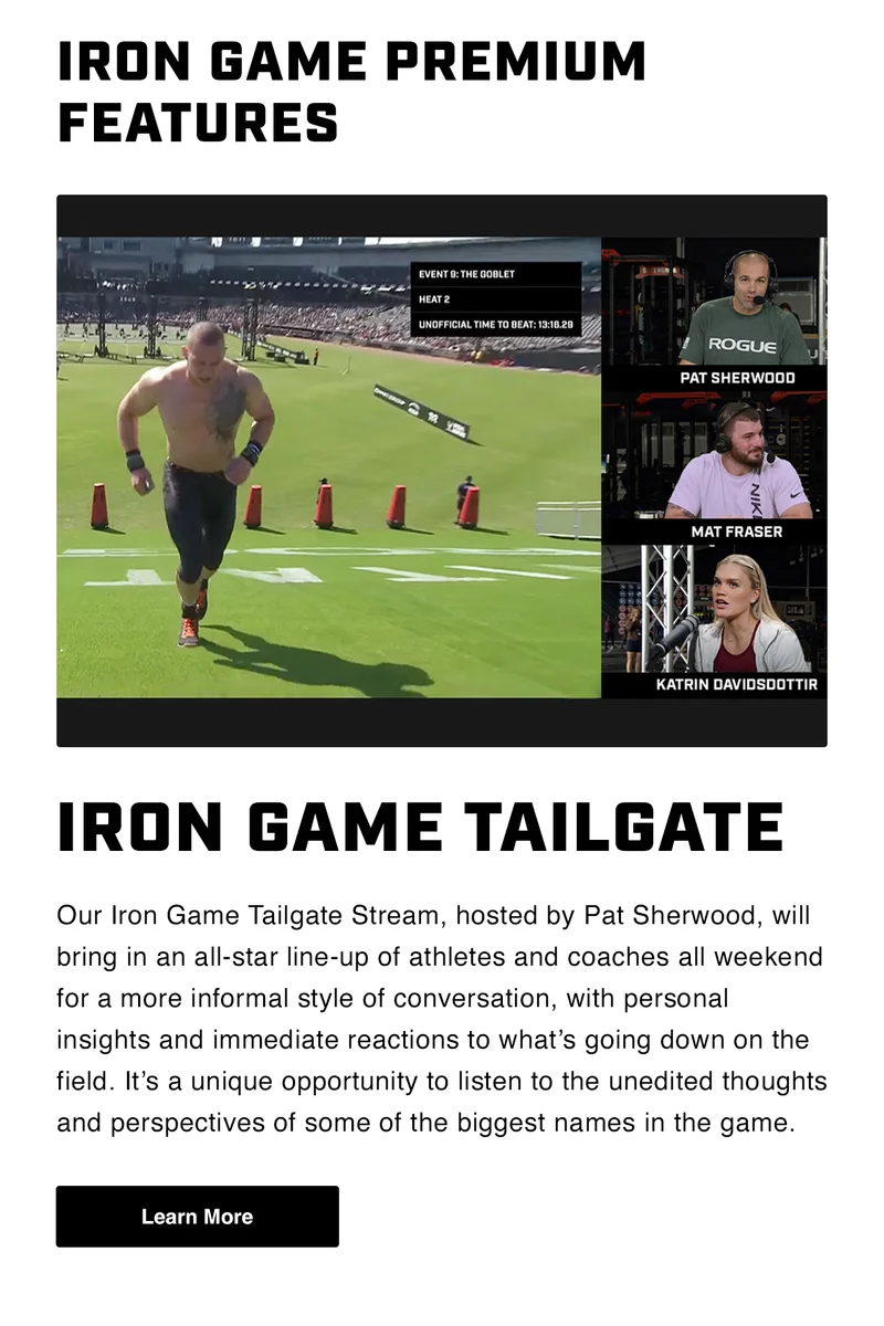 Iron Game Tailgate