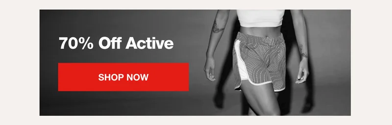70% Off Active