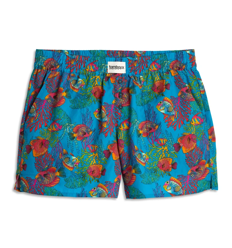 Image of Cotton Woven Boxer - Rainbow Fish