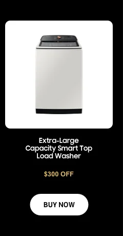 $300 Off - Extra-Large Capacity Smart Top Load Washer - Buy now