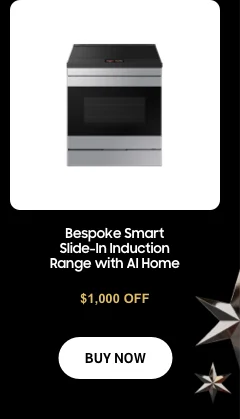 $1000 Off - Bespoke Smart Slide-In Induction Range with AI Home - BUY NOW
