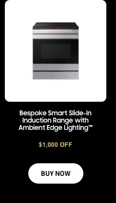 $1,000 Off - Bespoke Smart Slide-In Induction Range with Ambient Edge Lighting™  - Buy now
