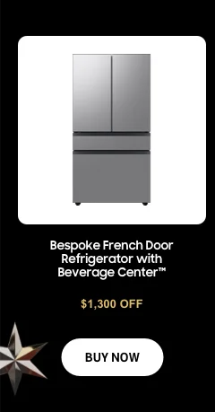 $1300 Off - Bespoke French Door Refrigerator with Beverage Center™ - Buy now