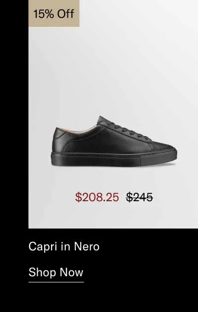 Capri in Nero 15% off. Shop Now