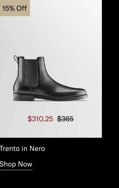 Trento in Nero 15% off. Shop Now