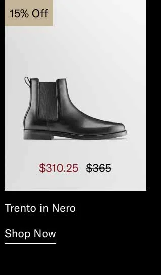 Trento in Nero 15% off. Shop Now