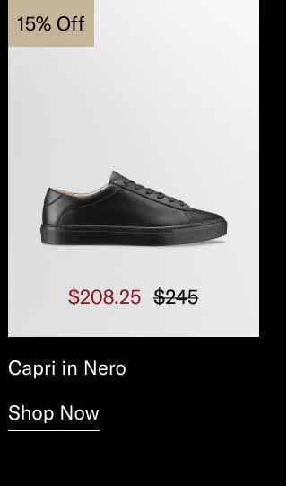 Capri in Nero 15% off. Shop Now