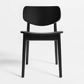 Paolo Black Wood Dining Chair