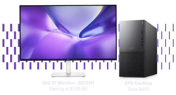 S2725H Monitor and XPS 8960 Desktop