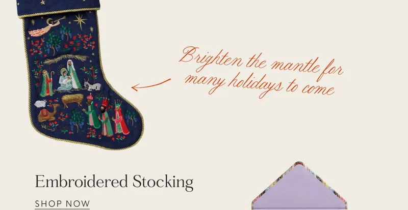 Embroidered Stocking  SHOP NOW