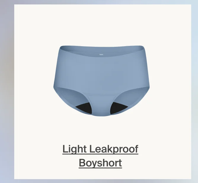 Light leakproof boyshort.