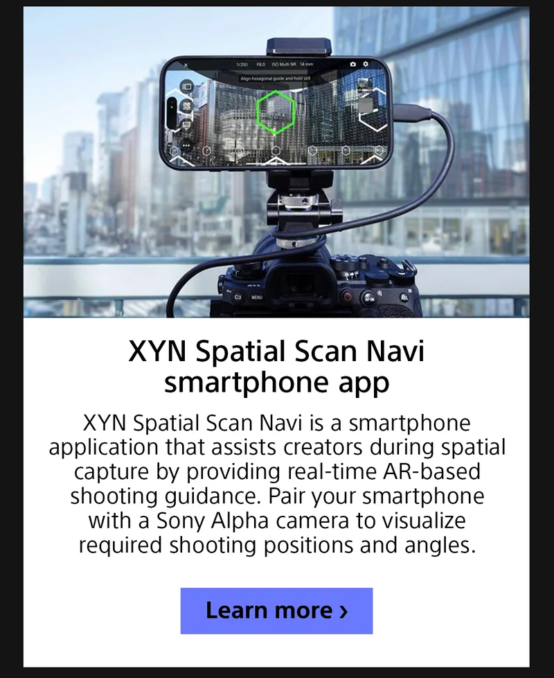 XYN Spatial Scan Navi smartphone app | Learn more