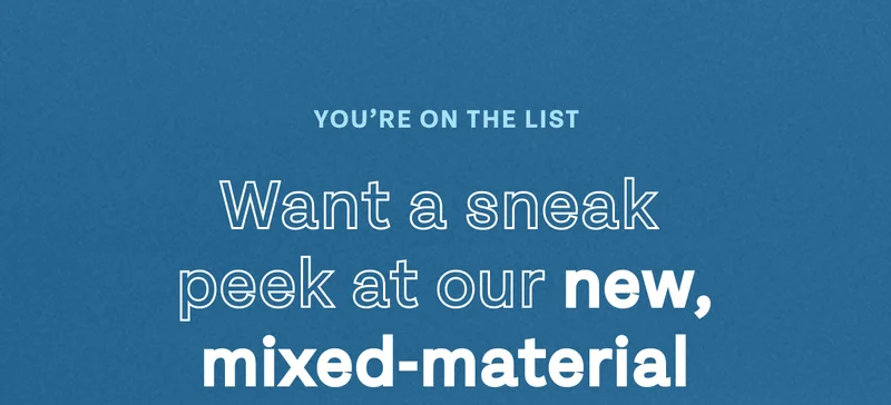 You're on the list You're on the list