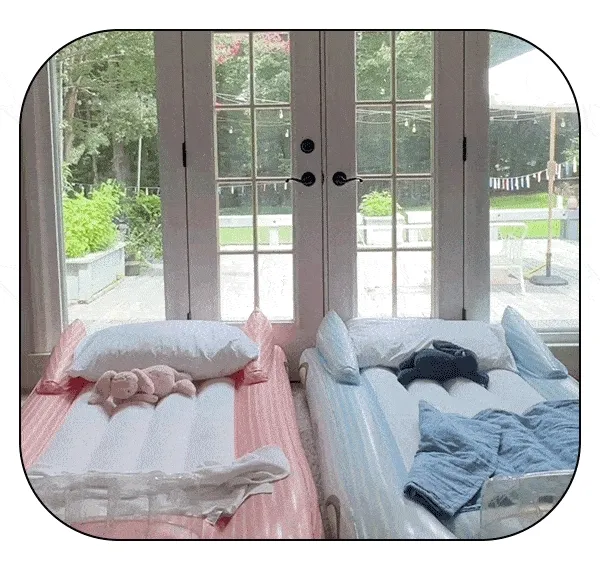 SLEEPOVER BEDS GIF