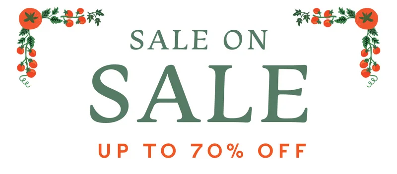 Sale on Sale Up to 70% Off