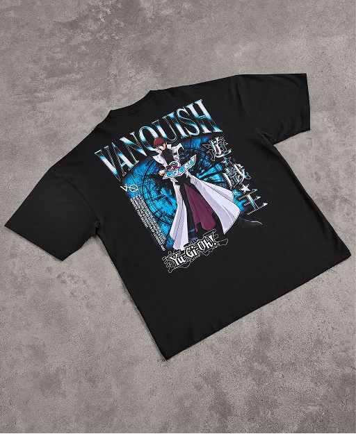 YU-GI-OH! KAIBA BLACK OVERSIZED T SHIRT