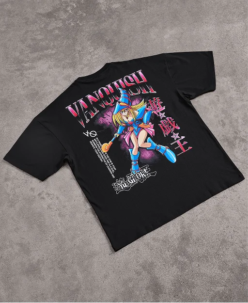 YU-GI-OH! DARK MAGICIAN GIRL BLACK OVERSIZED T SHIRT