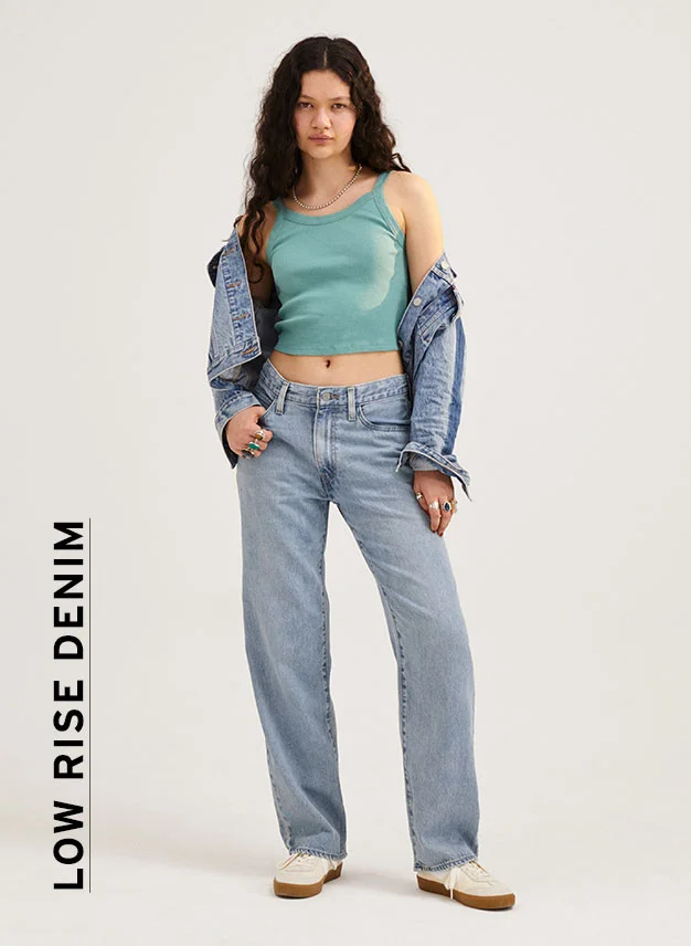 LOW-RISE DENIM