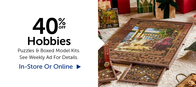 40% Off Hobbies - Puzzles & Boxed Model Kits